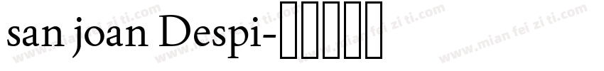 san joan Despi字体转换